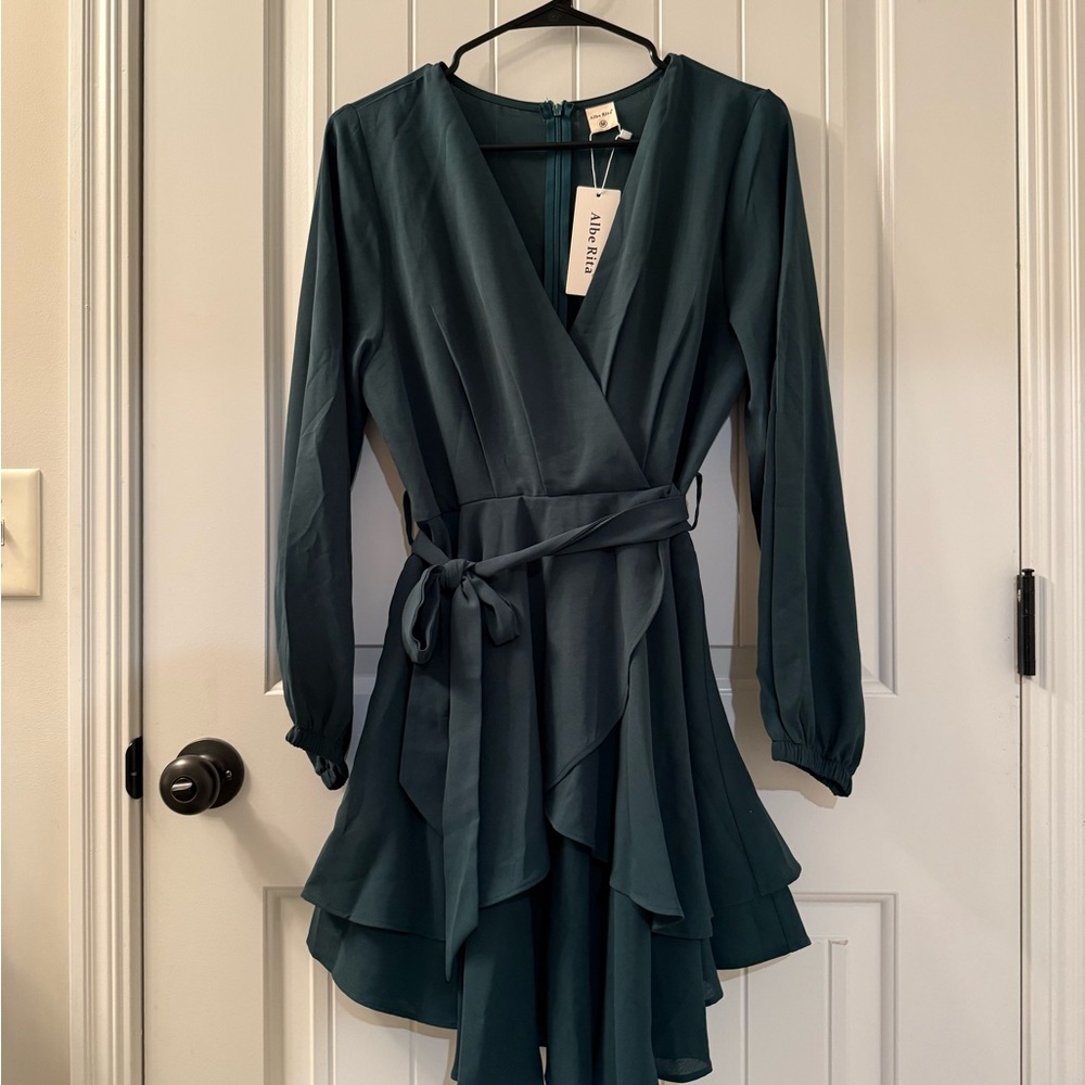 Emerald Green Women’s Layered Dress